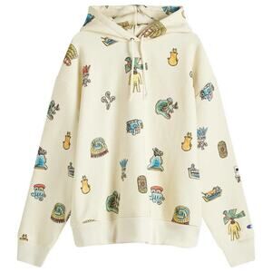 Champion X Angelo Baque Washed Hoodie Chalk White New With Tags Multiple Sizes